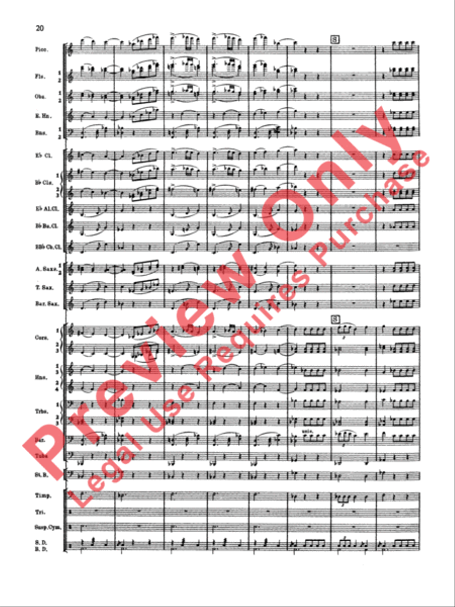 Symphonic Dance No. 2 Concert Band scores gallery preview page 21