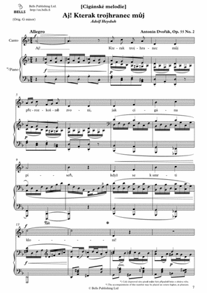 Book cover for Aj! Kterak trojhranec muj, Op. 55 No. 2 (D minor)