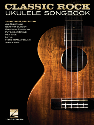 Book cover for Classic Rock Ukulele Songbook