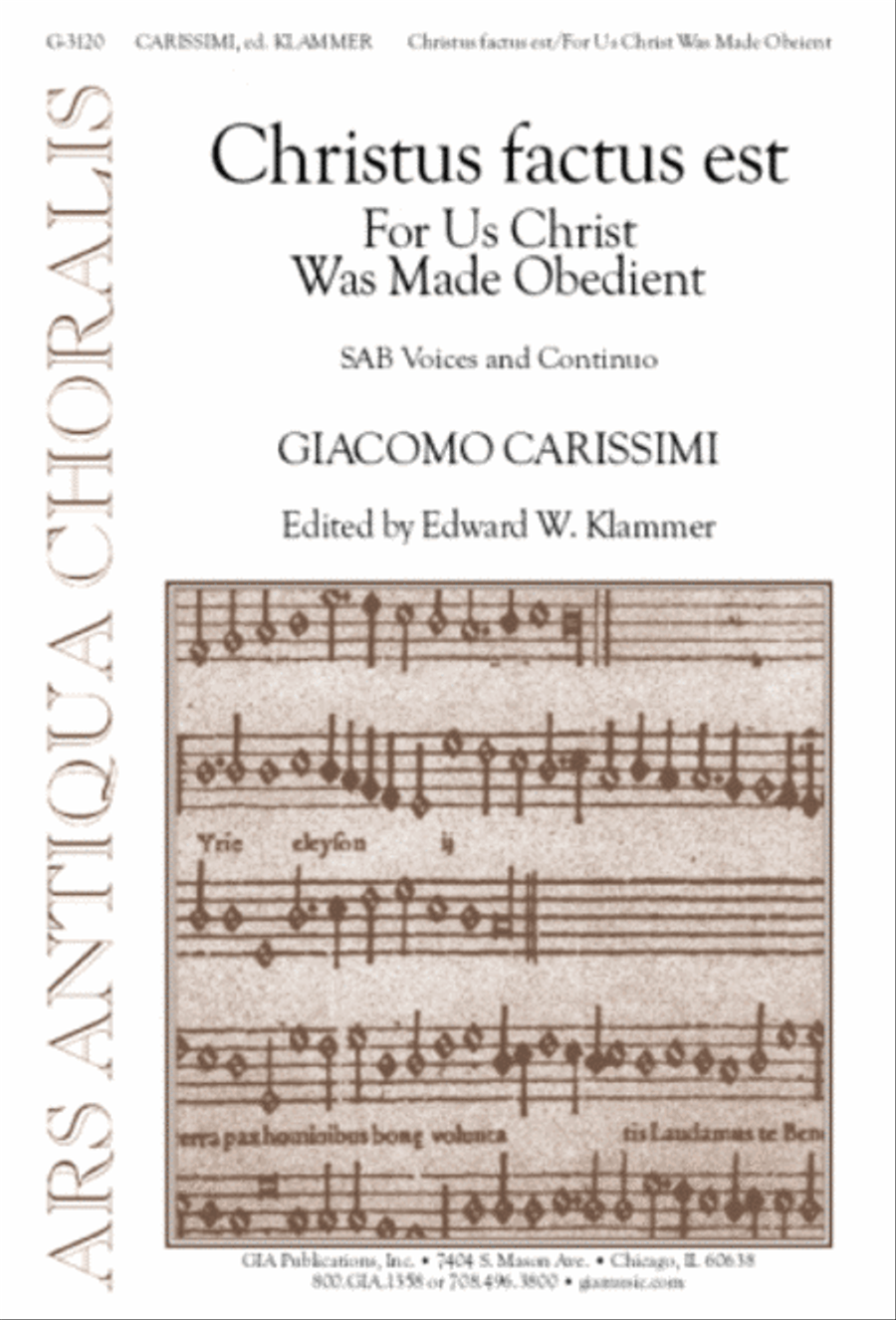 For Us Christ Was Made Obedient 3-Part scores gallery preview page 1