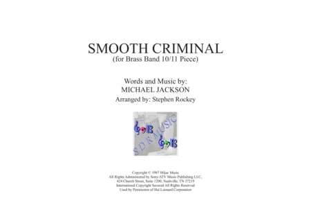 Smooth Criminal for Brass 10/11 piece and percussion image number null