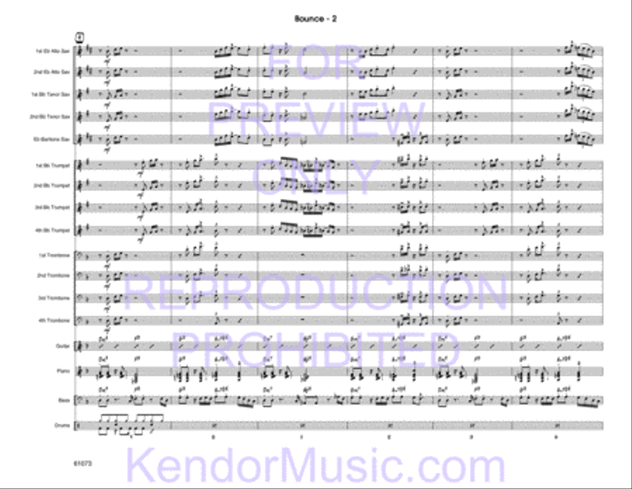 Bounce Jazz Ensemble scores gallery preview page 3