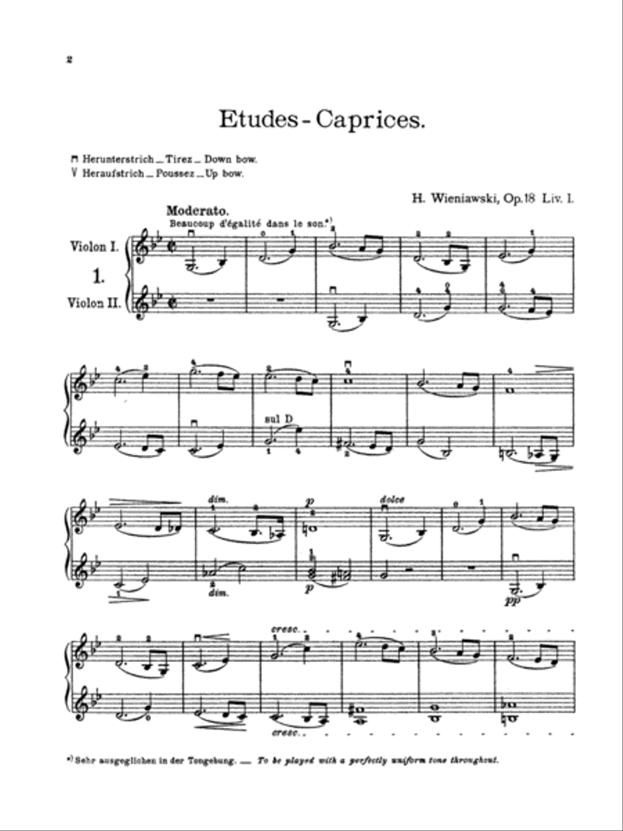 Etudes-Caprices, Op. 18, Volume 1 String Duet scores gallery preview page 3