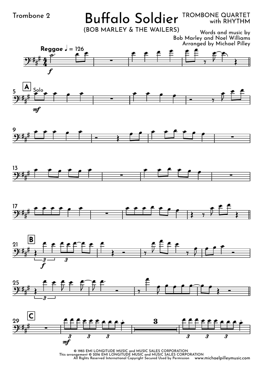Buffalo Soldier Brass Ensemble scores gallery preview page 6