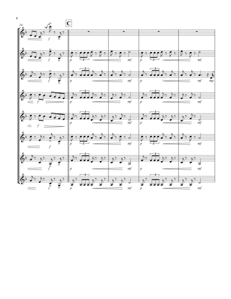 March (from "The Nutcracker Suite") (F) (Violin Octet)