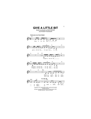 Book cover for Give A Little Bit