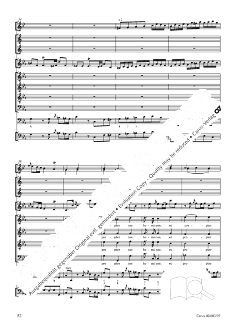 Grosse Orgelsolomesse in Es 4-Part scores gallery preview page 65