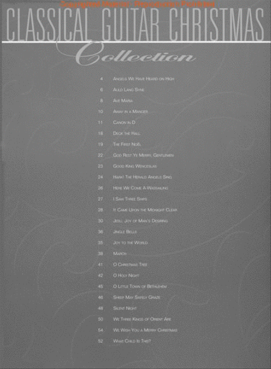 Classical Guitar Christmas Collection Acoustic Guitar scores gallery preview page 2