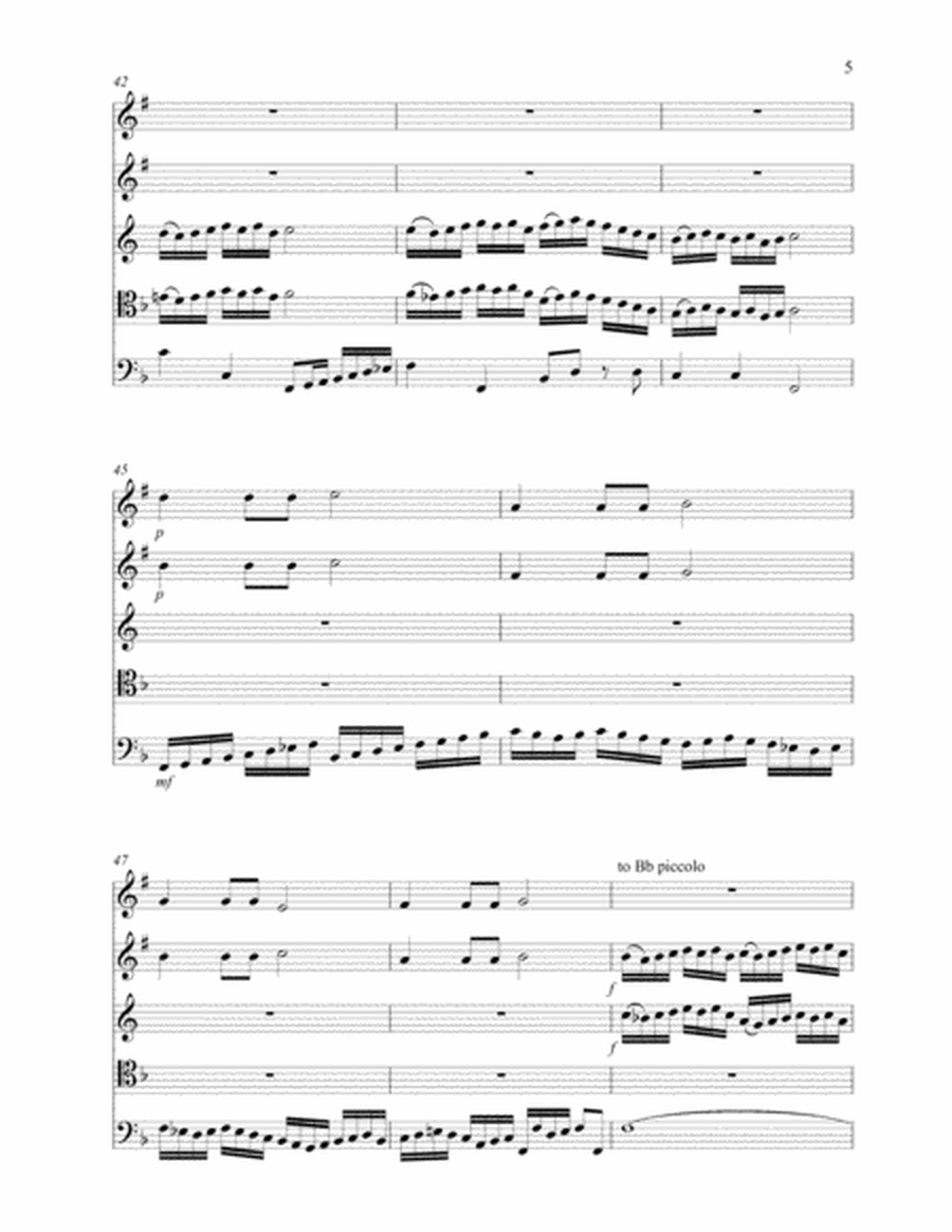 Bergamasca Variations for Brass Quintet