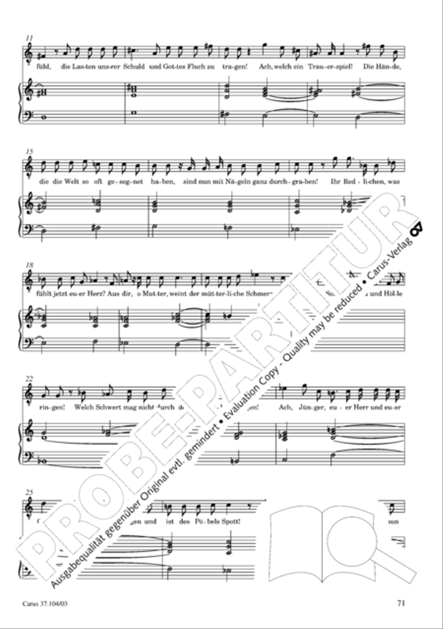 Ein Lammlein geht und tragt die Schuld 4-Part scores gallery preview page 72