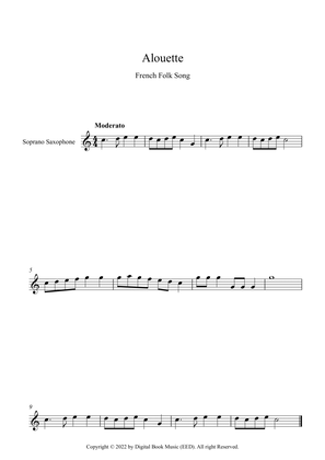 Alouette - French Folk Song (Soprano Sax)
