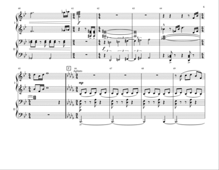 Back To The Future Piano Duet scores gallery preview page 6