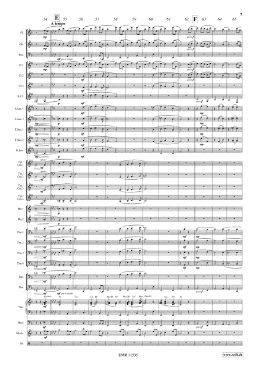 Moulin Rouge Concert Band scores gallery preview page 8