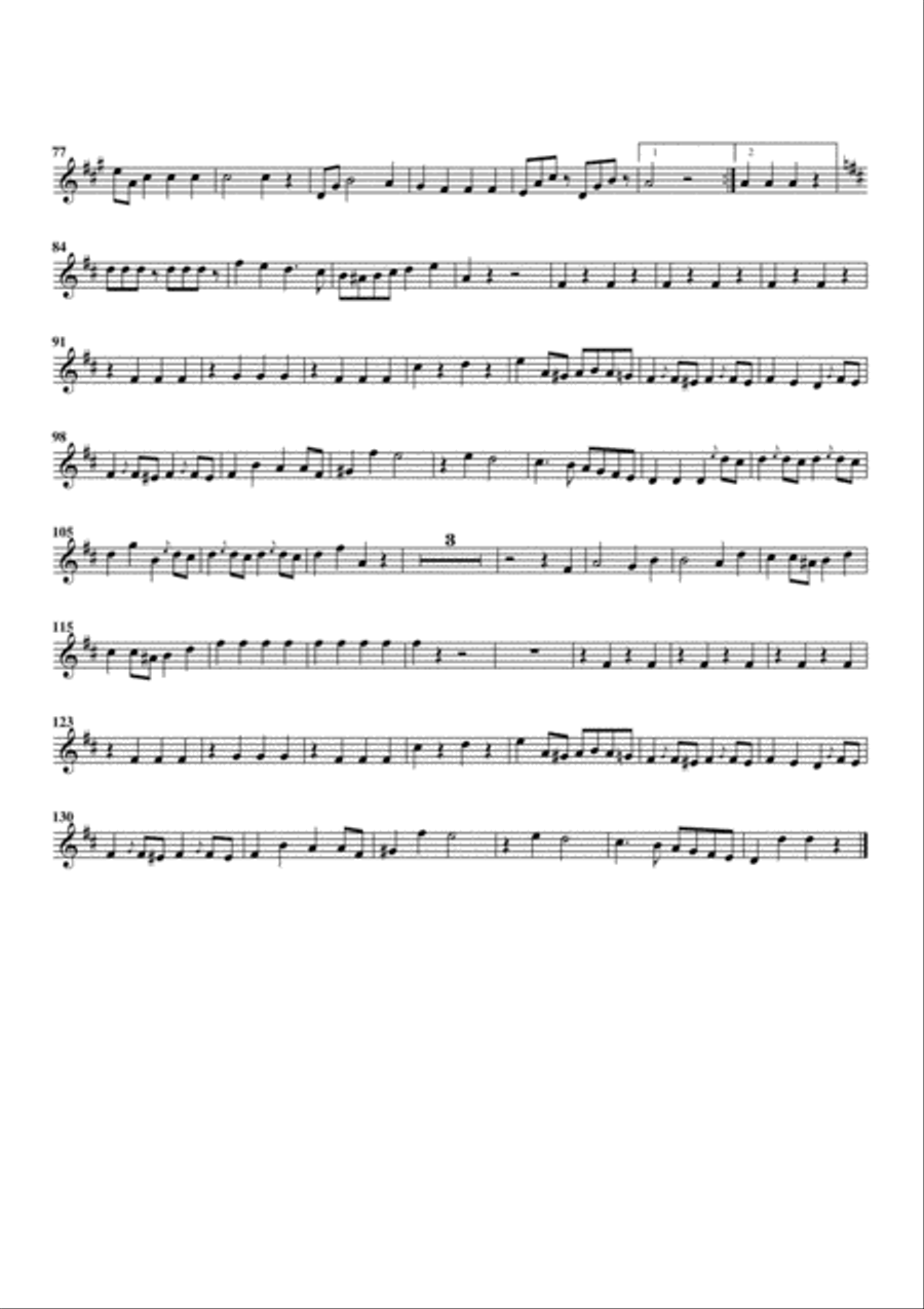 Radetzky-Marsch (arrangement for 4 recorders) Recorder scores gallery preview page 5