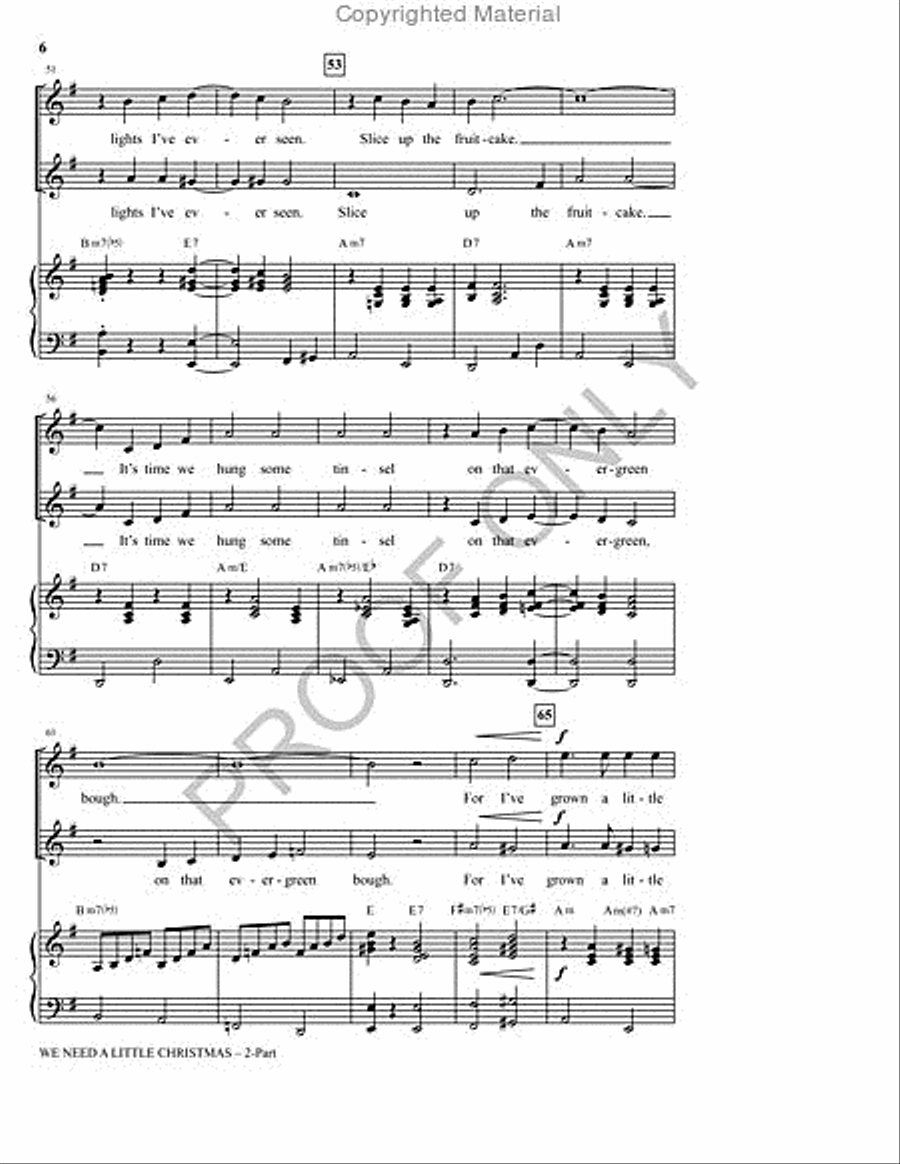 We Need a Little Christmas 2-Part scores gallery preview page 6