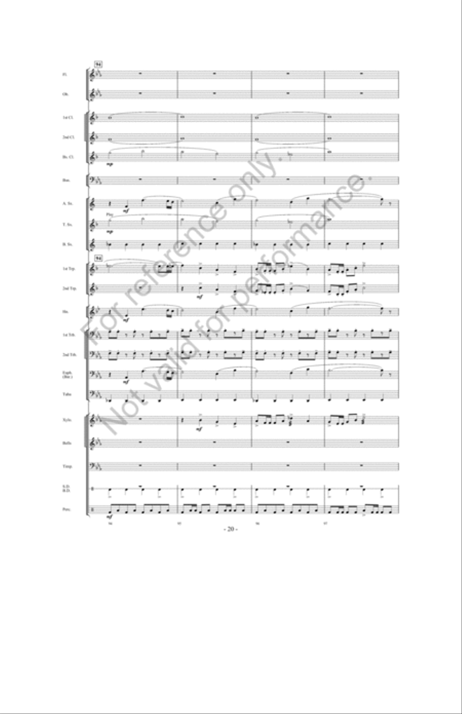 The Great Land Run Concert Band scores gallery preview page 19
