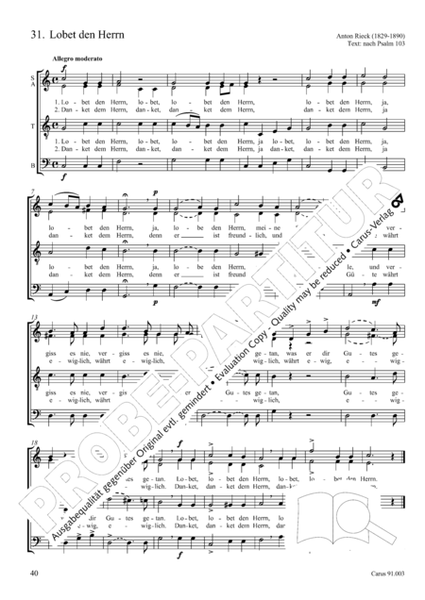 Geistliche Chormusik des 19. Jahrhunderts