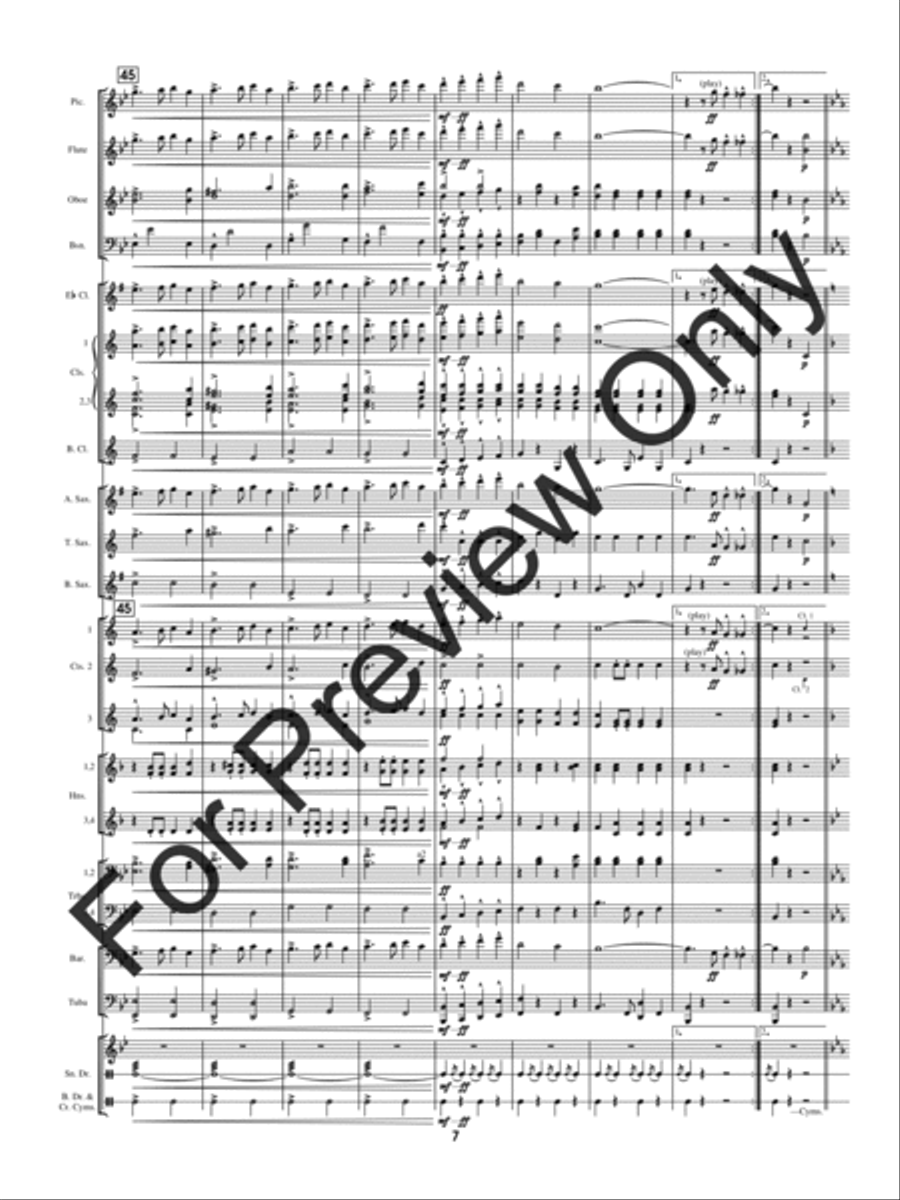 Pathfinder Of Panama Concert Band scores gallery preview page 10