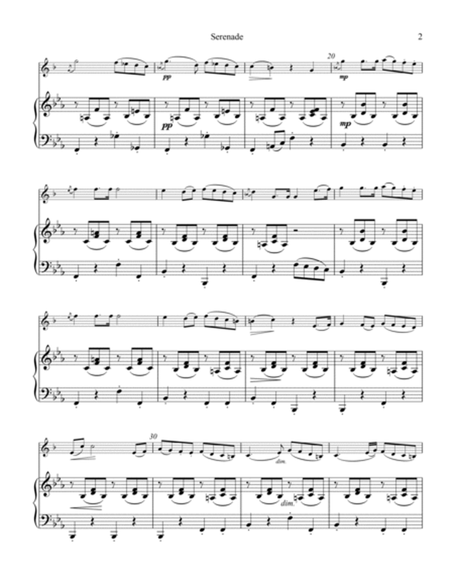 Serenade for trumpet in Bb and easy piano image number null