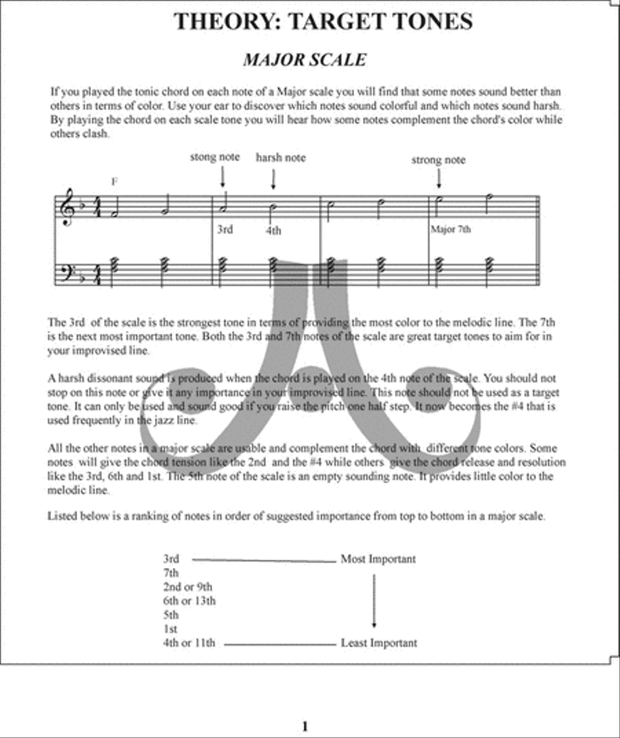 Target and Approach Tones Collection / Songbook scores gallery preview page 5