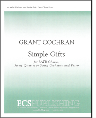 Book cover for Simple Gifts (Piano/Choral Score)