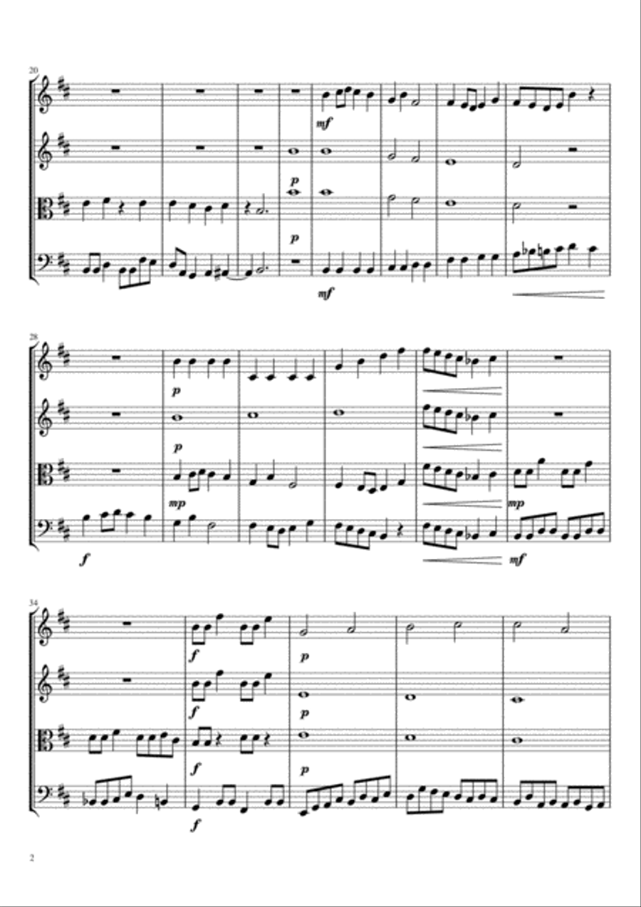 Triumph In B minor for String Orchestra String Orchestra scores gallery preview page 2