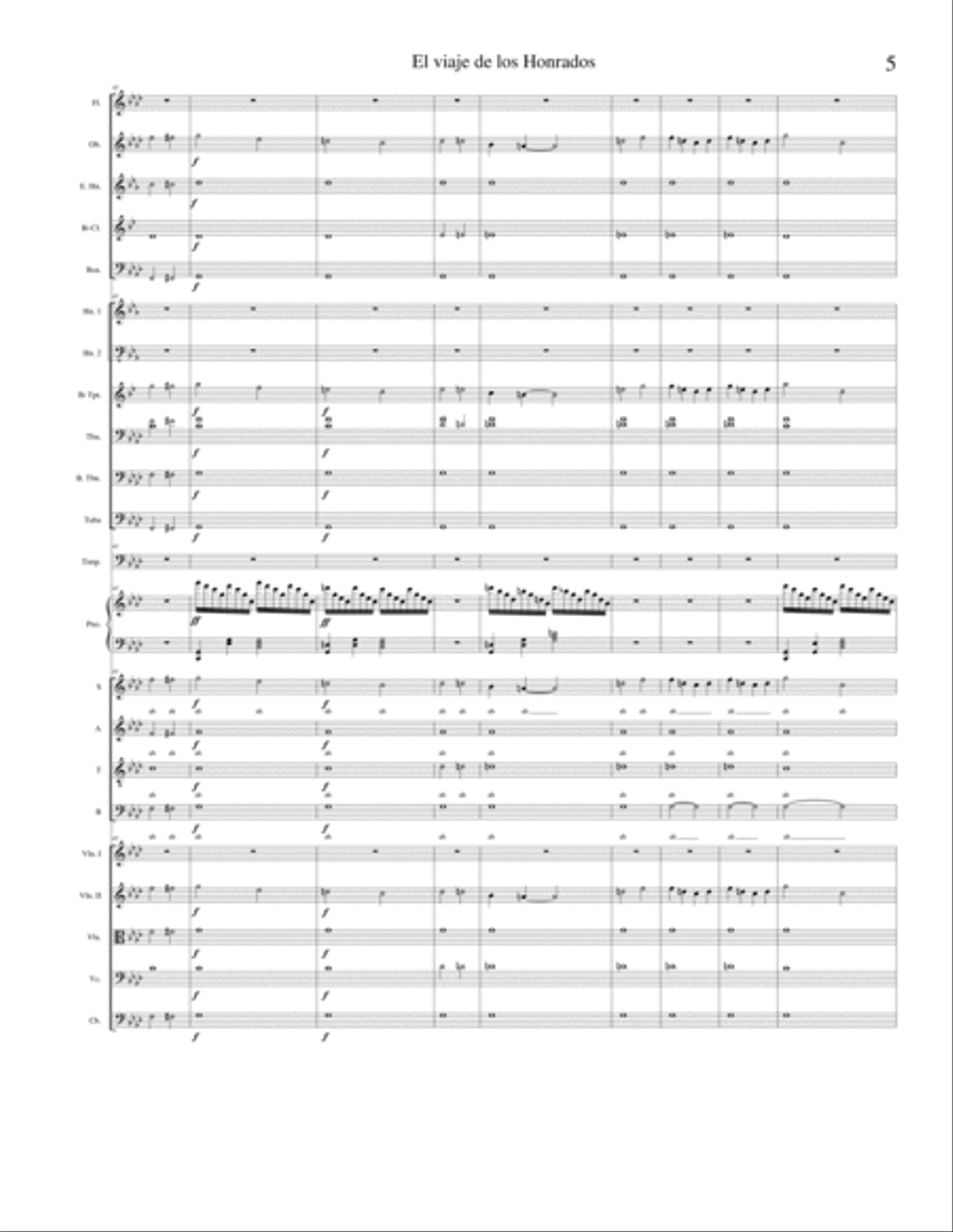 El viaje de los Honrados IV Movimiento Full Orchestra scores gallery preview page 5