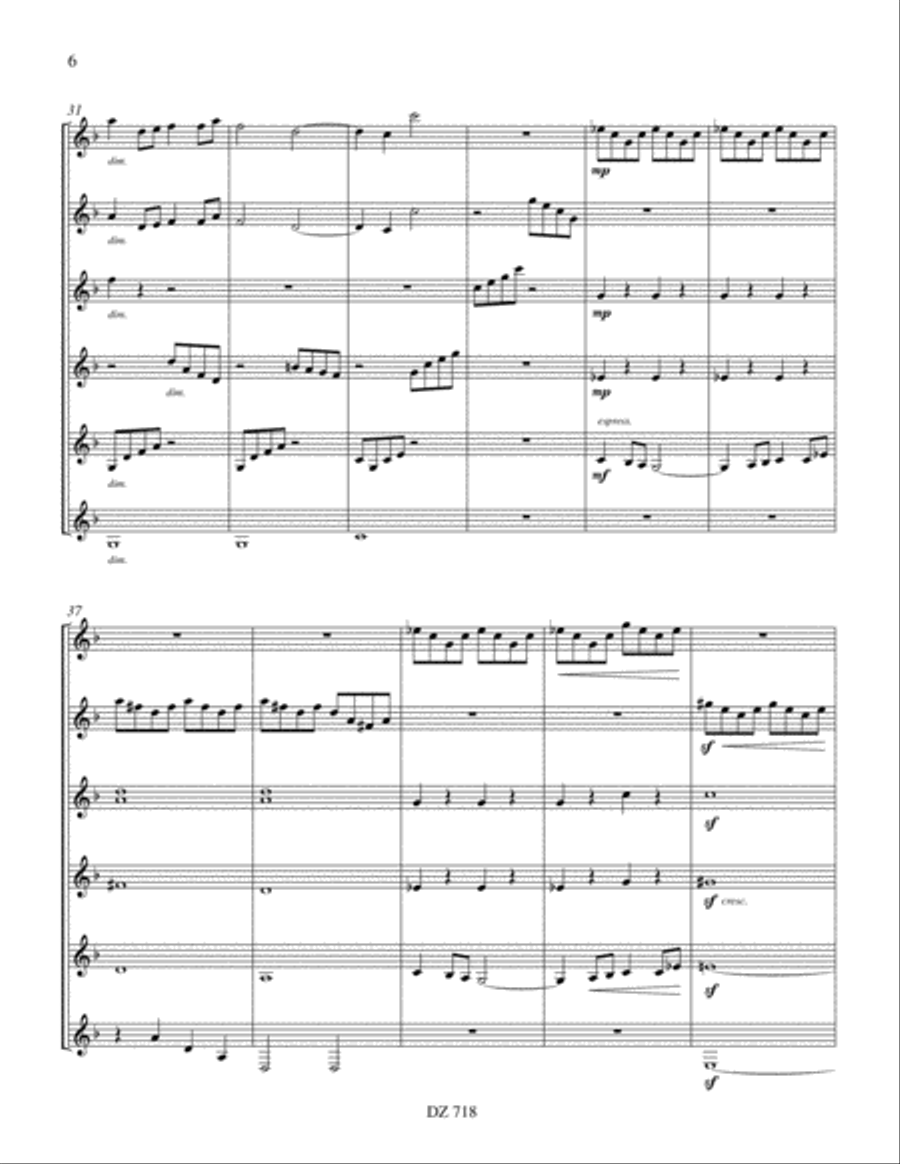 Rêverie Guitar Ensemble scores gallery preview page 6