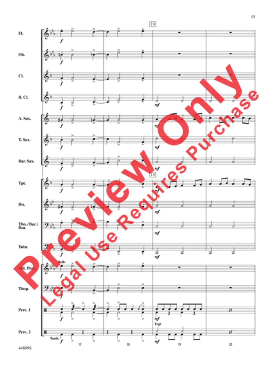Three Miniature Nutcrackers Concert Band scores gallery preview page 15