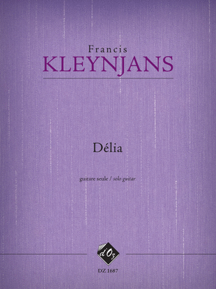 Book cover for Délia, opus 272