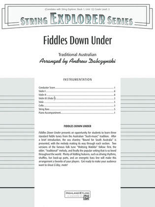 Fiddles Down Under: Score