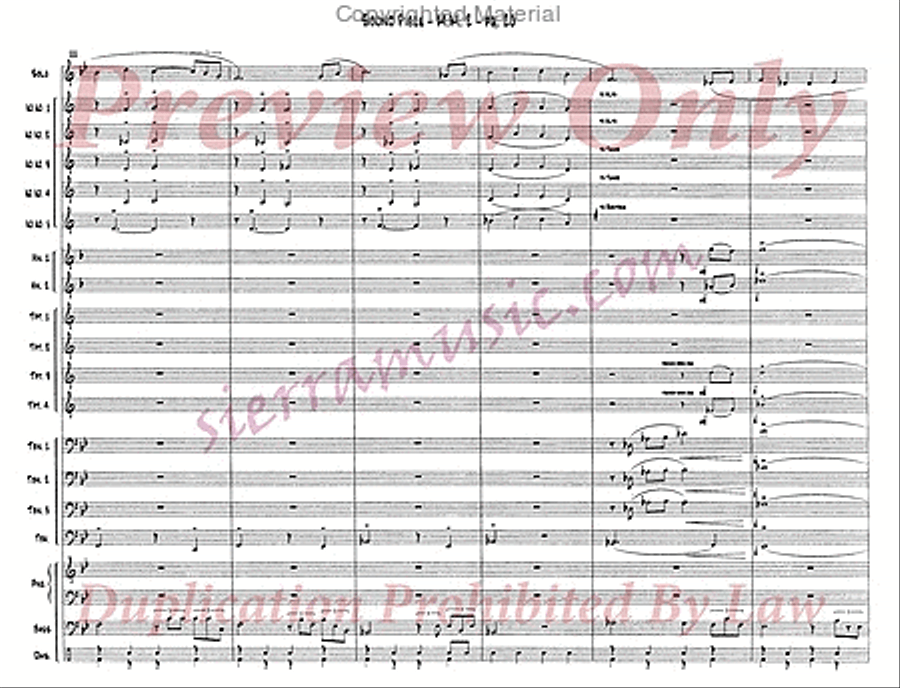 Sound Piece For Jazz Orchestra Big Band scores gallery preview page 21