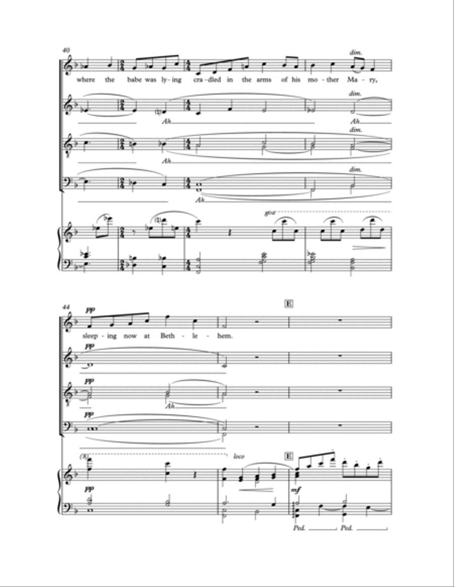 Shepherd's Pipe Carol 4-Part scores gallery preview page 5