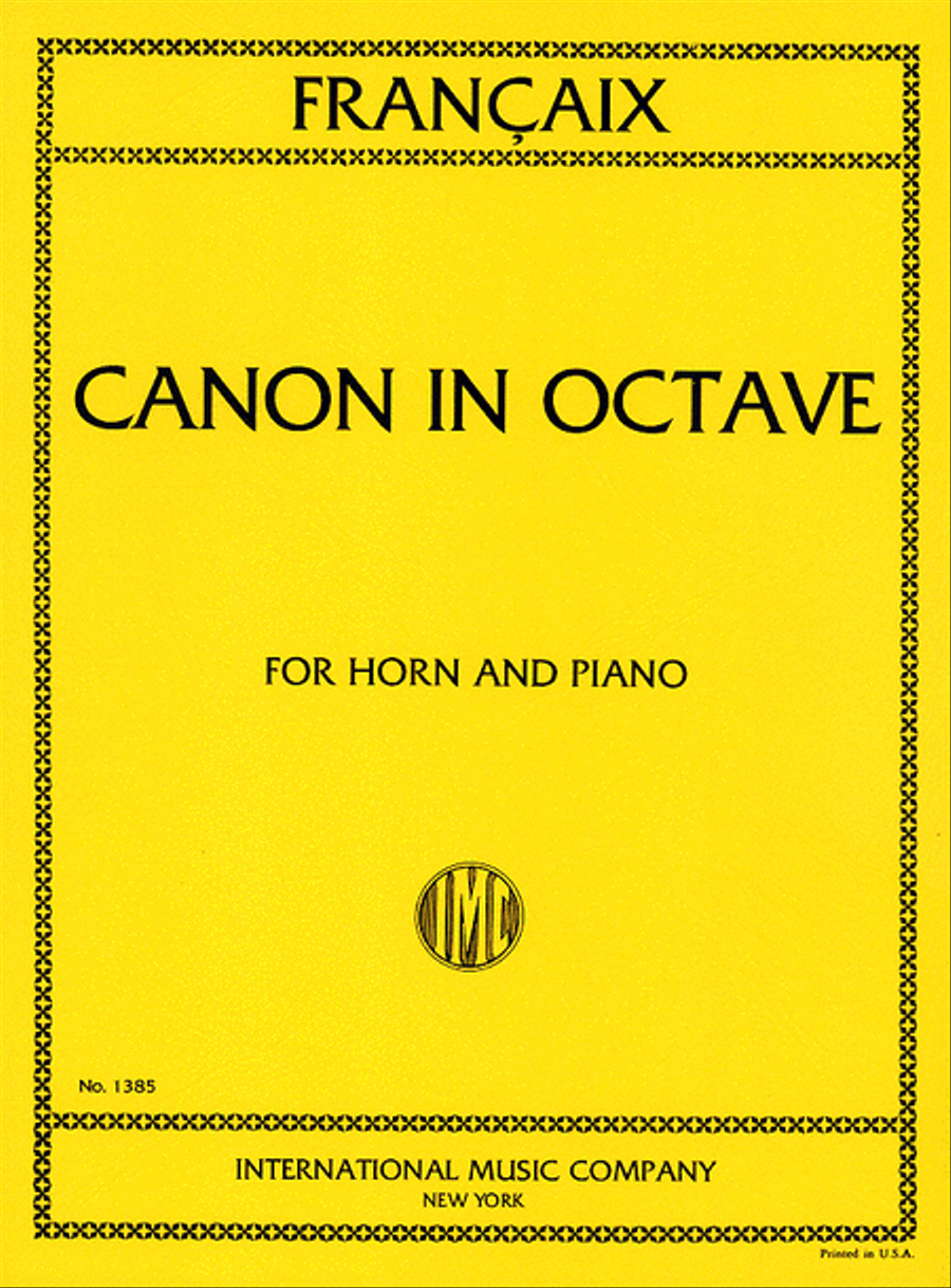 Canon In Octave Canon In Octave Horn scores gallery preview page 1