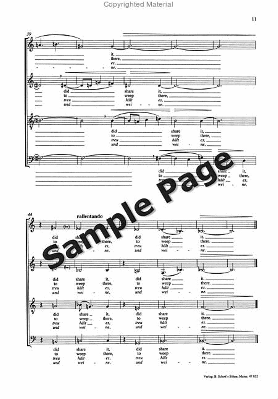 Songs 7 Shakespeare Comedies#5-6 4-Part scores gallery preview page 11
