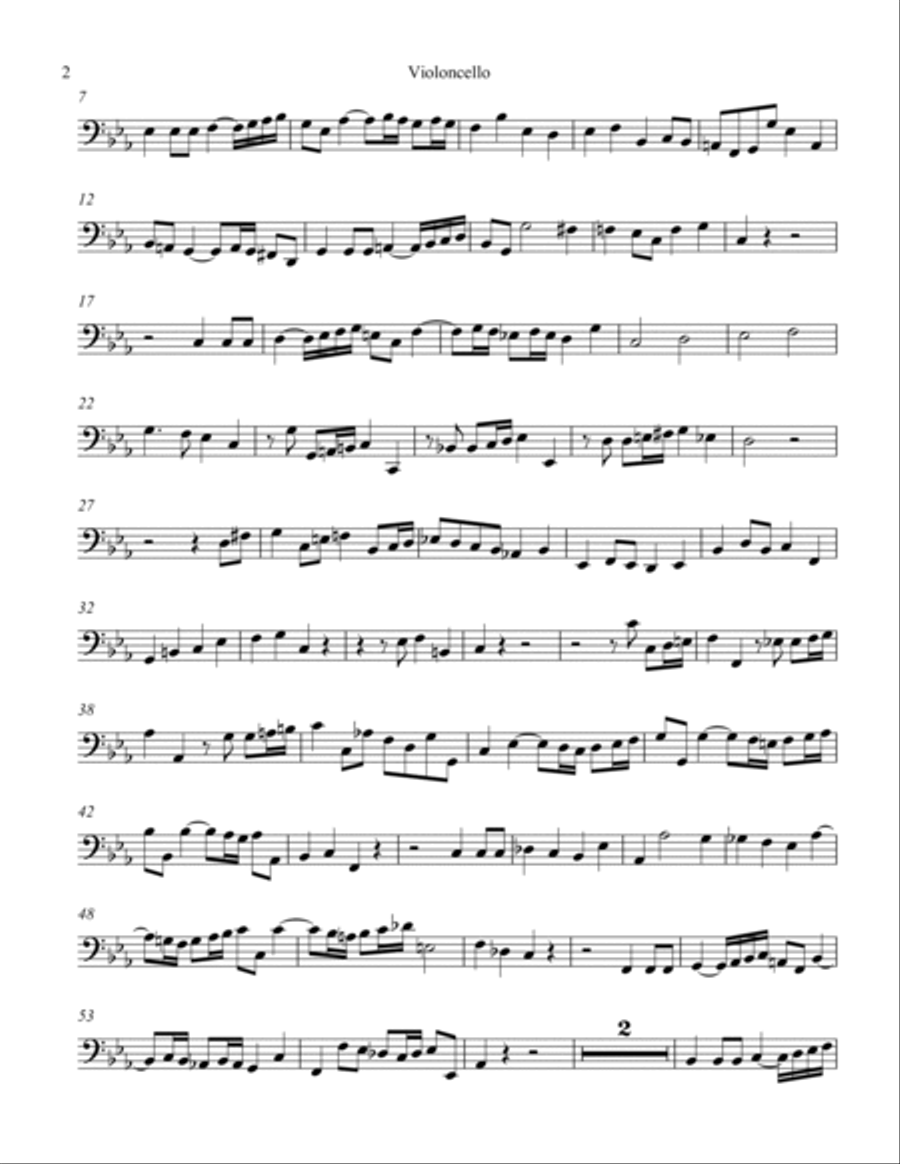 Quartet #3 Op. 20 in E Flat Major String Quartet scores gallery preview page 2