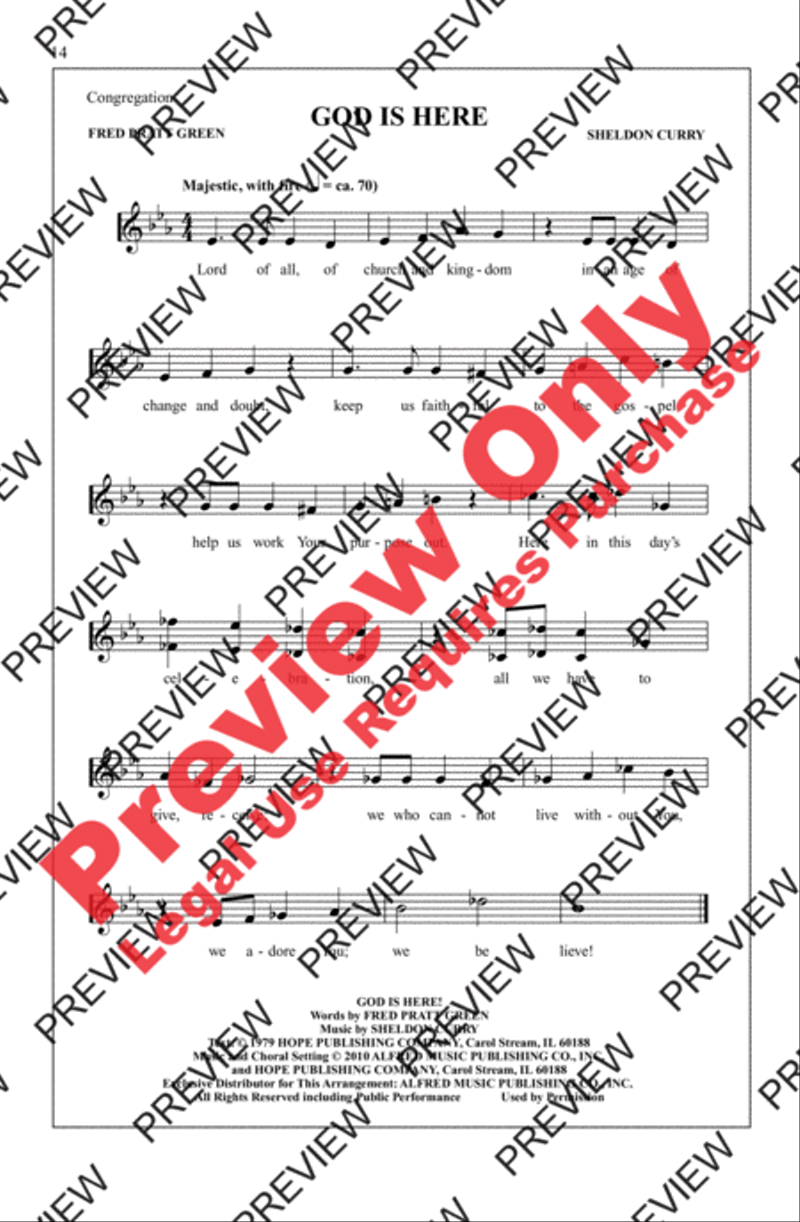 God Is Here God Is Here 4-Part scores gallery preview page 14