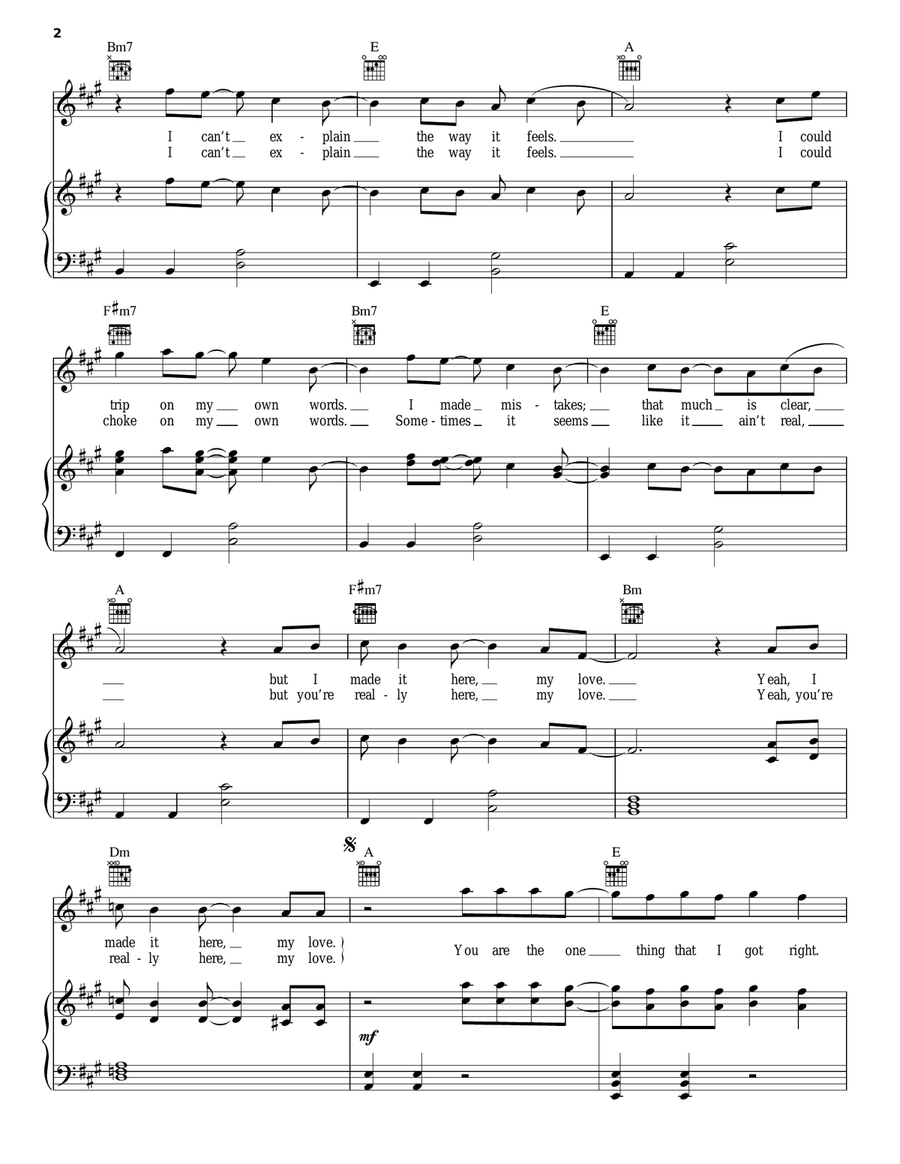 The One Thing The One Thing Acoustic Guitar scores gallery preview page 2