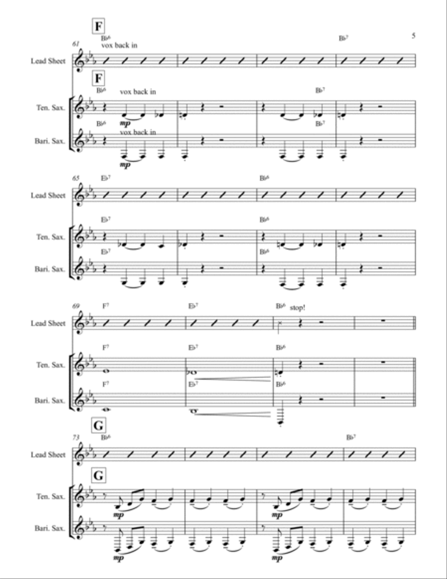 Bright And Early Bright And Early Jazz Ensemble scores gallery preview page 5