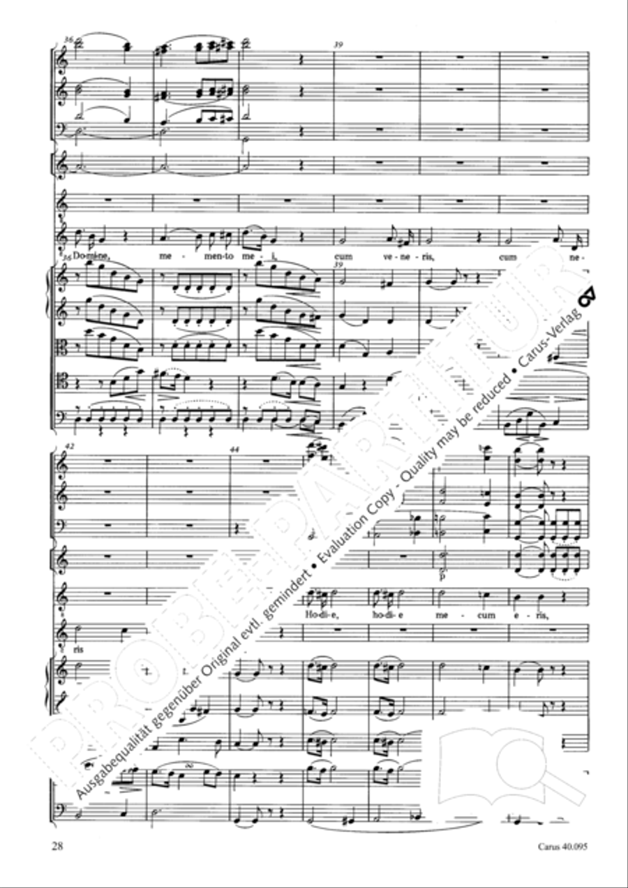 The Seven Words (Die Sieben Worte) 4-Part scores gallery preview page 43
