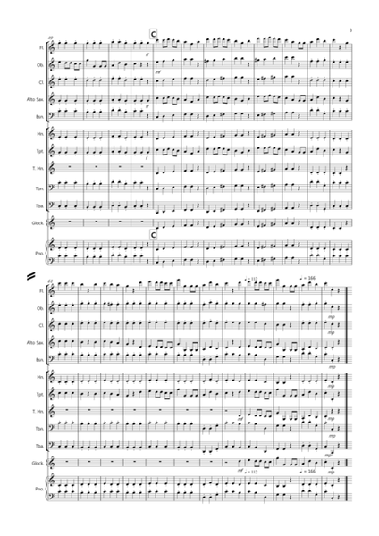 3 Easy Christmas Pieces for School Concert Band (volume one) image number null