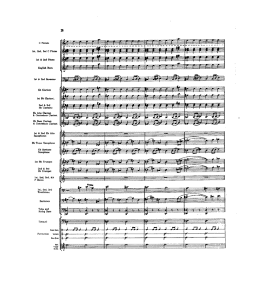 Caccia and Chorale Concert Band scores gallery preview page 25