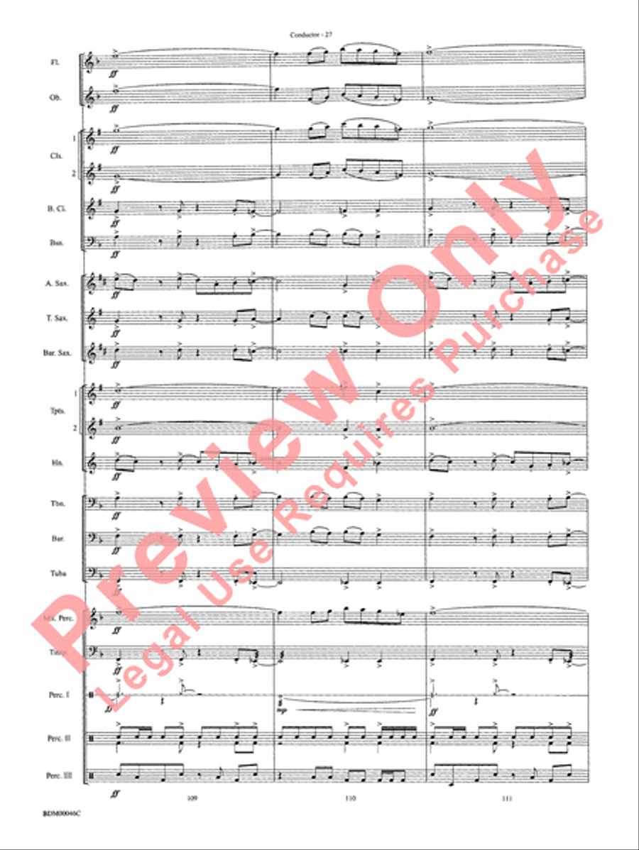 To Forge the New Frontier Concert Band scores gallery preview page 30