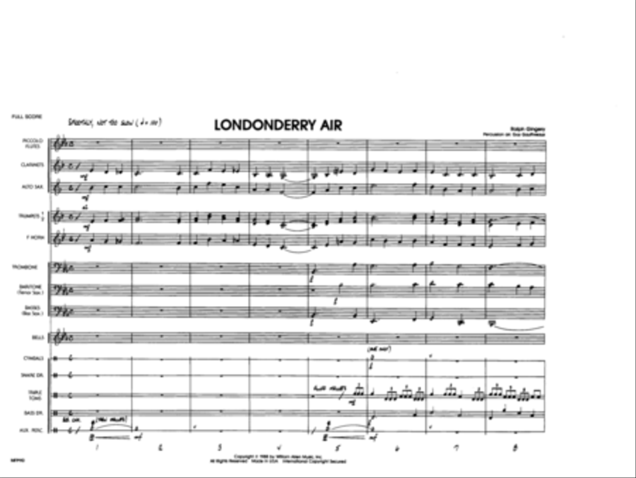 Londonderry Air Londonderry Air Marching Band scores gallery preview page 2