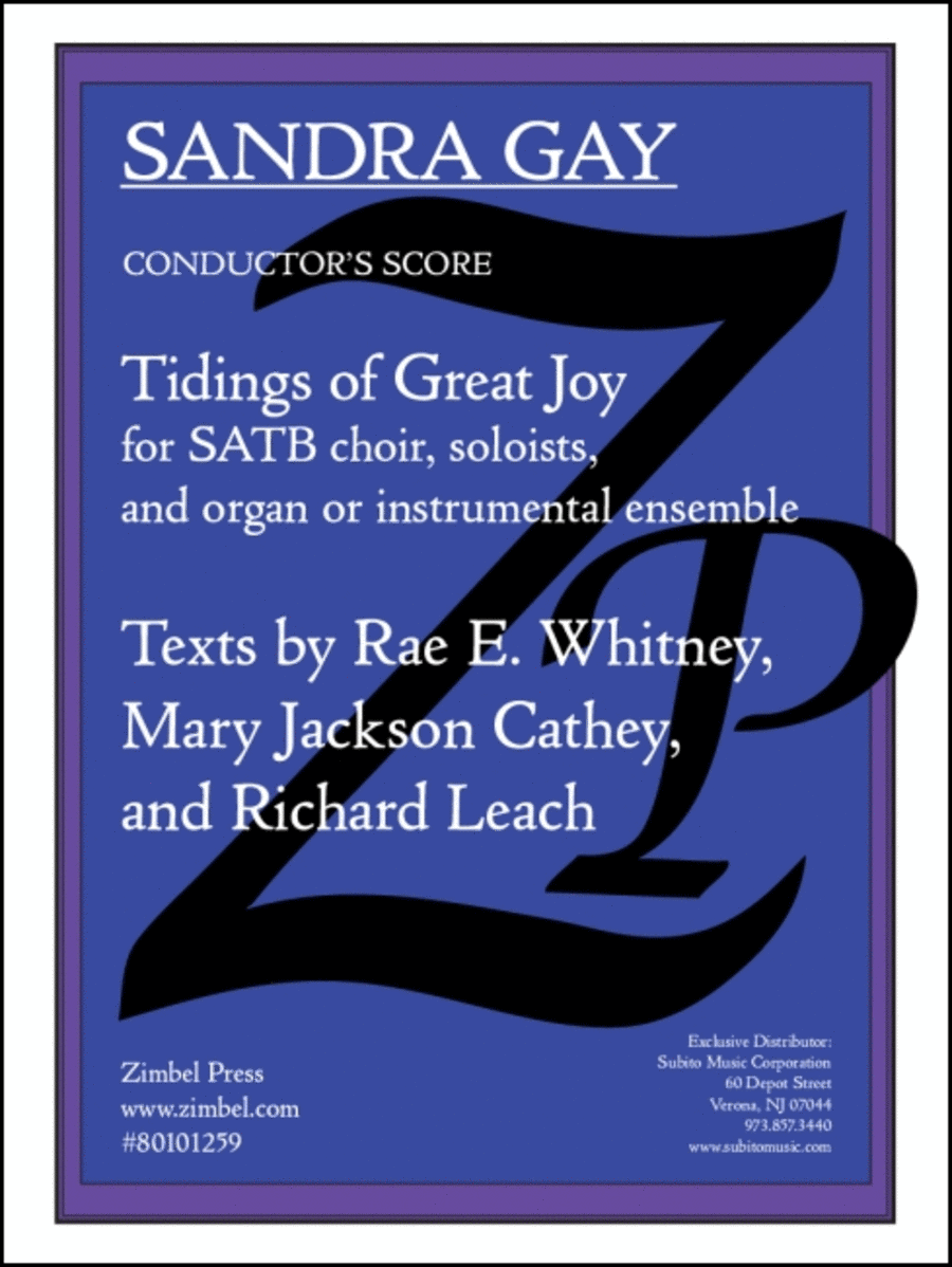 Tidings of Great Joy: Christmas Cantata 4-Part scores gallery preview page 1