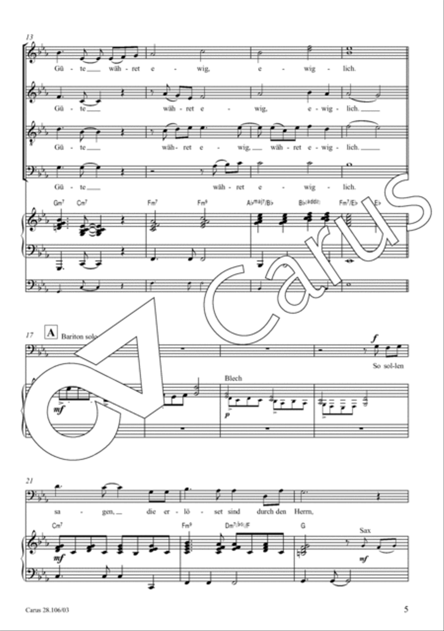 Die mit Schiffen auf dem Meer (Psalm 107) 4-Part scores gallery preview page 6