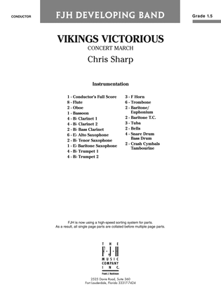 Vikings Victorious Concert March: Score
