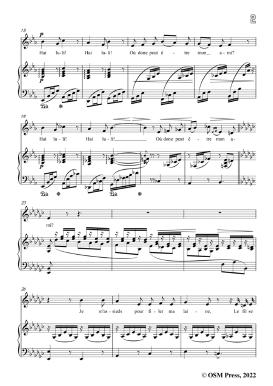 Pauline Viardot-Hai Luli!,VWV 1106,in e flat minor,from '6 Mélodies et une havanaise' Voice scores gallery preview page 3