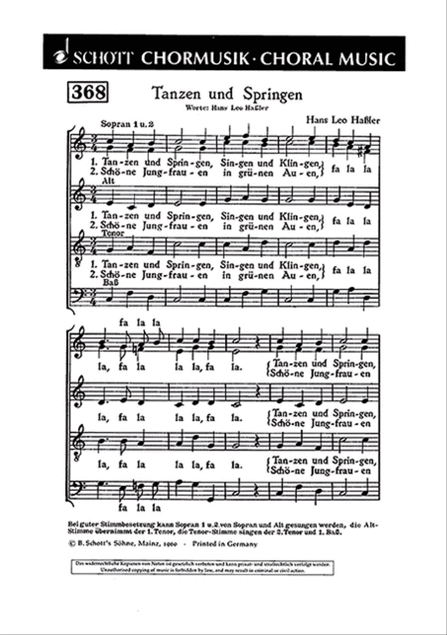 Tanzen und Springen Tanzen und Springen SSATB scores gallery preview page 1