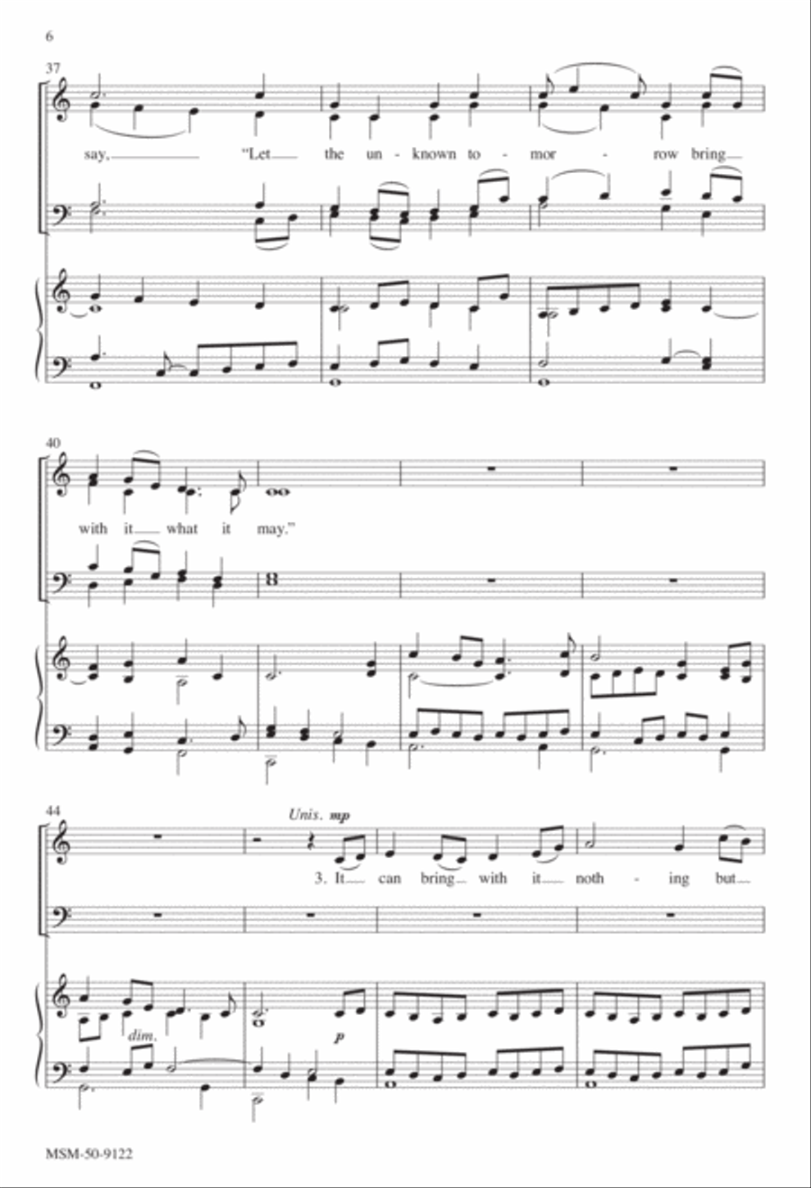 Sometimes a Light Surprises 4-Part scores gallery preview page 6